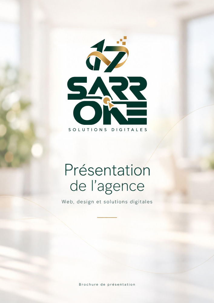 Couverture de la présentation de l’agence SARRONE